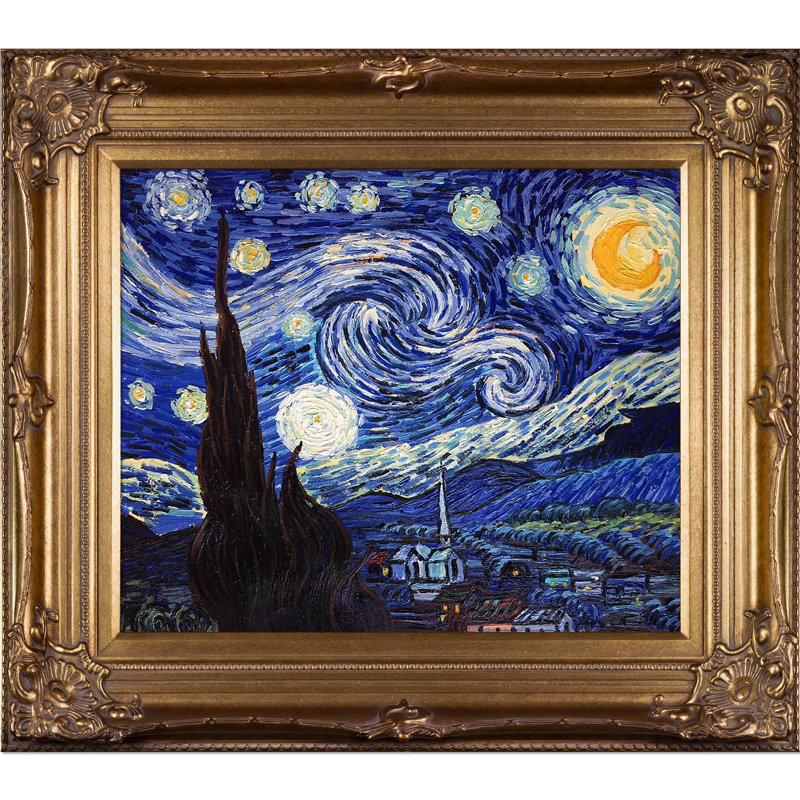 Vault W Artwork Starry Night' by Vincent Van Gogh Picture Frame